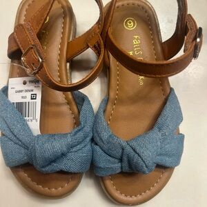 NWT-Falls Creek Gabby Denim Sandals